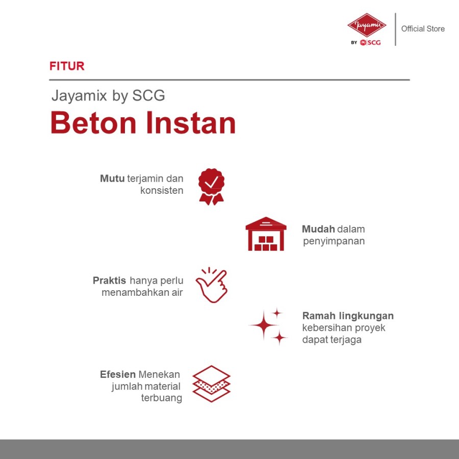 Jayamix by SCG Beton Instan K500 [Ambil Langsung]