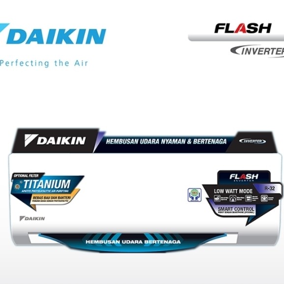 AC DAIKIN 1PK INVERTER( FTKQ 25UVM4) UNIT ONLY