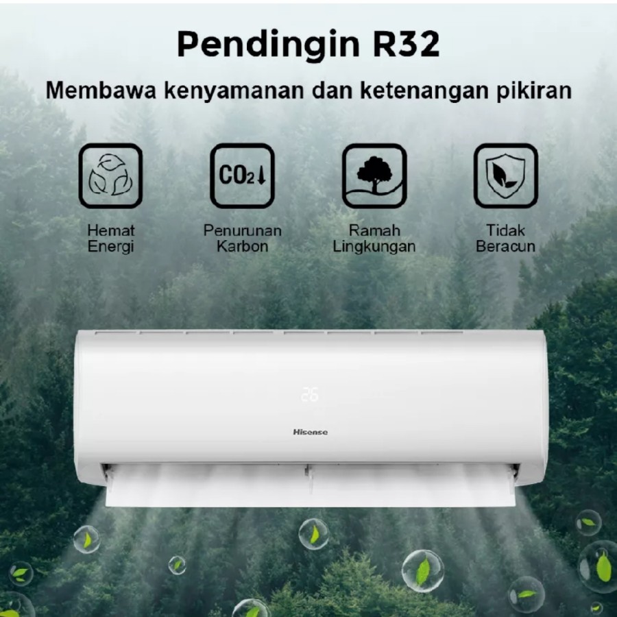 AC HISENSE 1/2 PK AN05CEG + PEMASANGAN