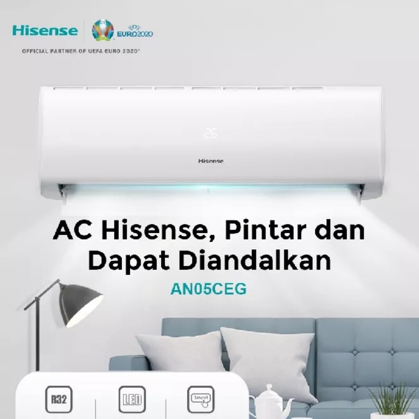 AC HISENSE 1/2 PK AN05CEG + PEMASANGAN