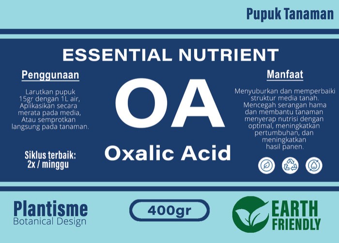 (COOH)2 Fertilizer | Oxalic Acid Pupuk Tanaman Cair & Tabur