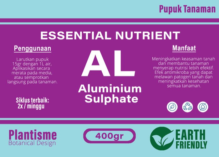 Al2O12S3 Fertilizer | Aluminium Sulfate Pupuk Tanaman Cair & Tabur