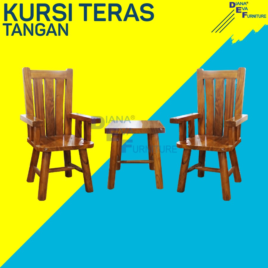 Kursi Teras Tangan Kayu Jati