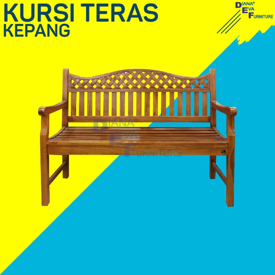 Kursi Teras Kepang Kayu Jati