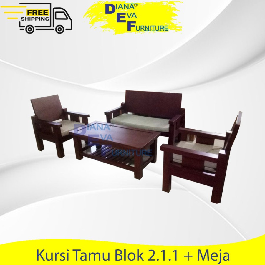 Kursi Tamu Blok 2.1.1 + Meja