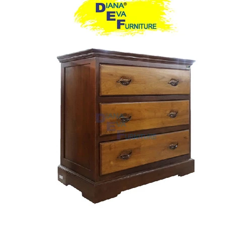 Lemari Serbaguna Sideboard 3 Laci Ukir Daun