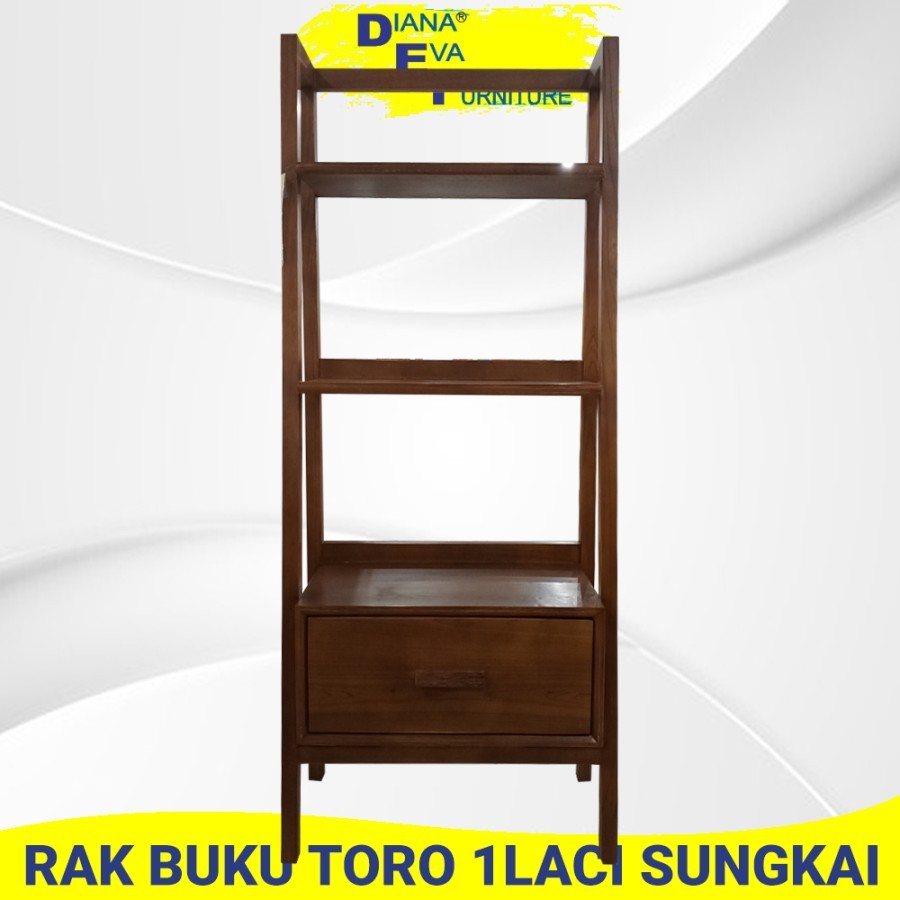 Rak Buku Toro Book Case 1Laci Sungkai (386/29.2/204)
