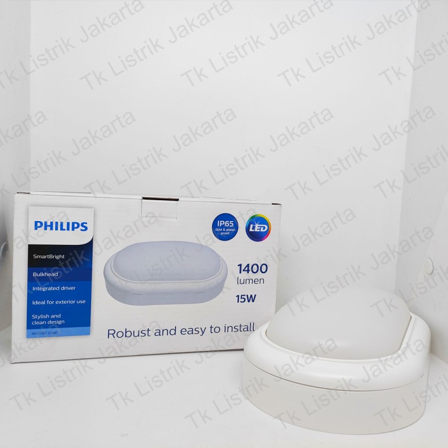 Lampu Philips SmartBright Bulkhead WL008C LED10 15W Oval