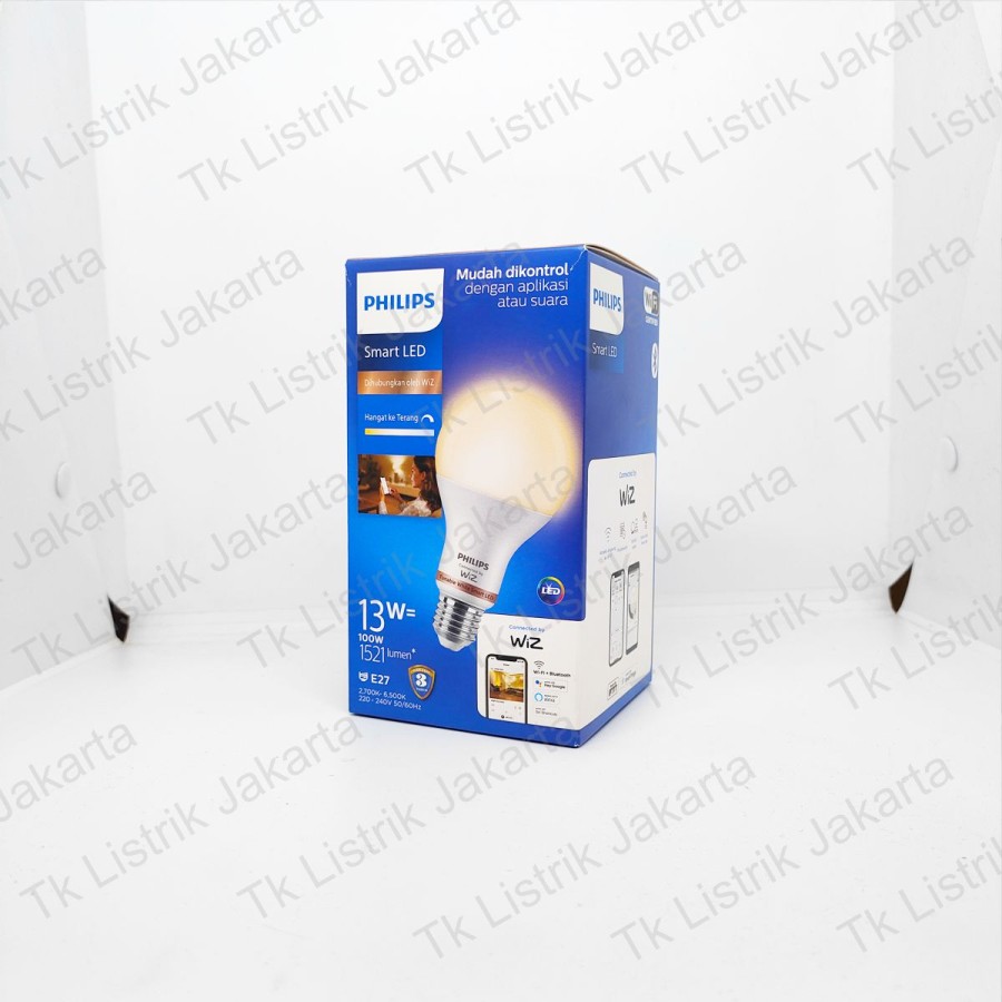Lampu LED smart wifi Philips Smart LED 13W E27 Tunable White Putih kuning