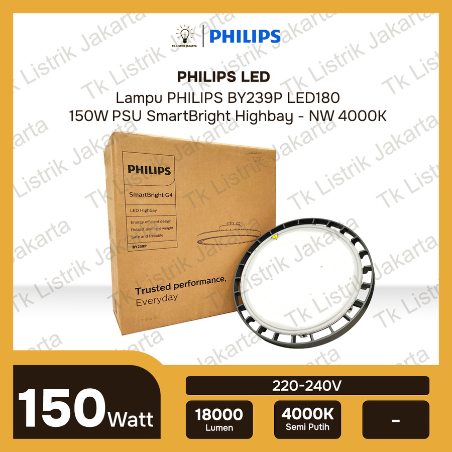 Lampu LED Downlight Philips BY239P 150W Led180 G2 PSU Lampu Gantung - NW 4000K