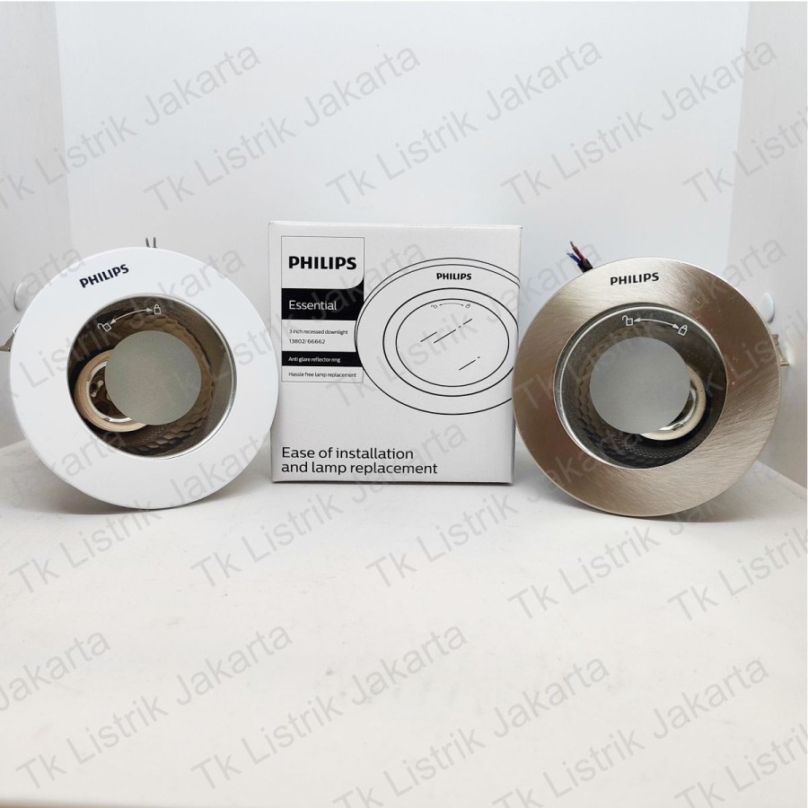 Kap Lampu Downlight Philips 66662 / 13802 RECESSED 9W E27 230V GN2