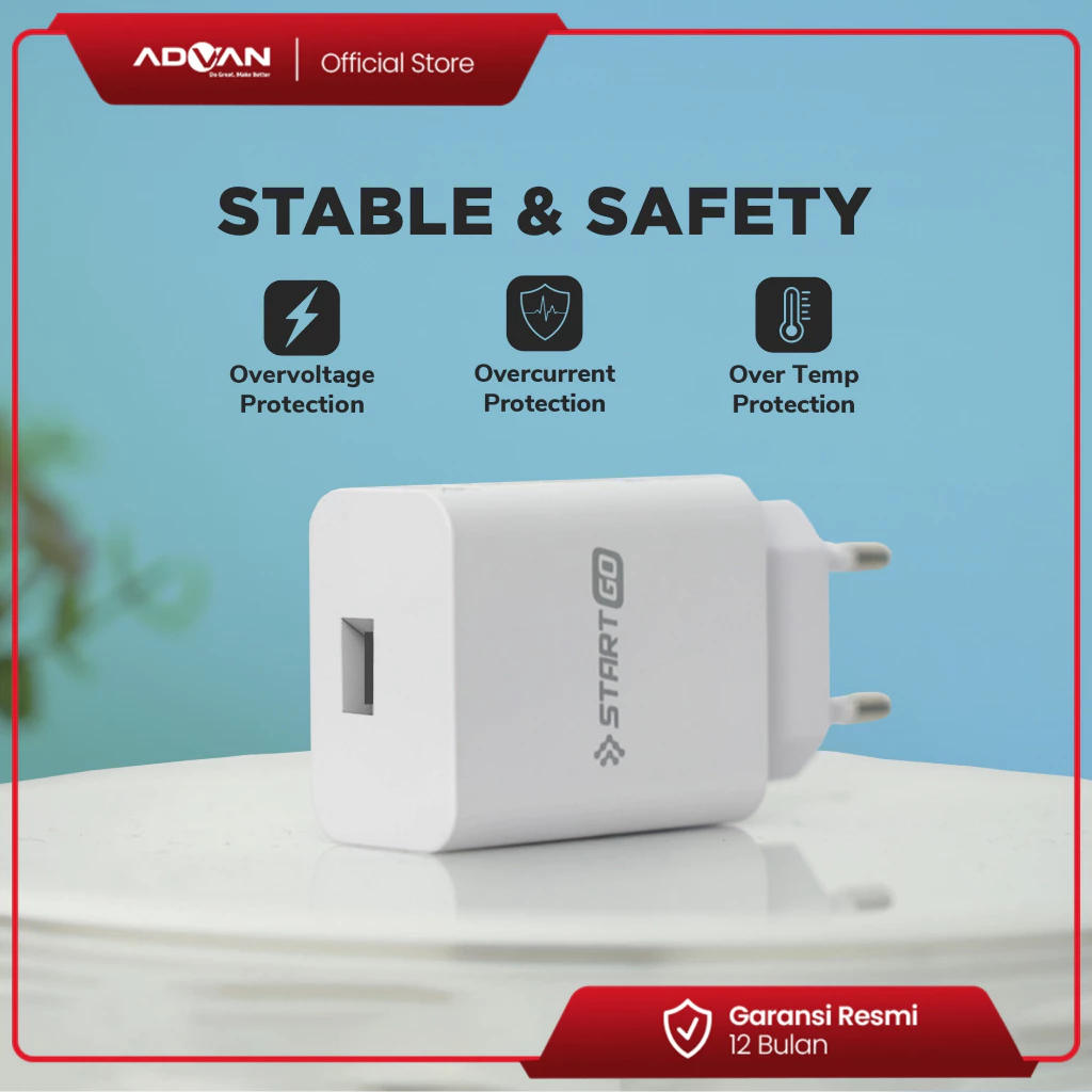 StartGo Power Up Charger Smart 18watt Quick Plug Wall Charger USB