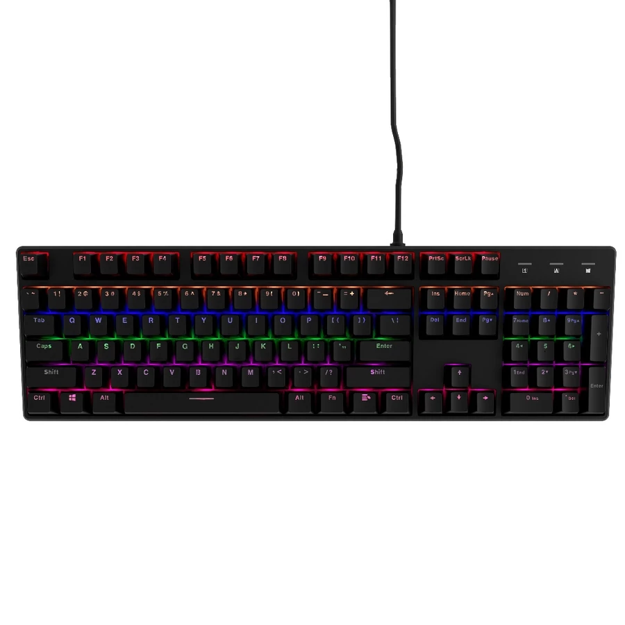 ADVAN Mechanical Keyboard MK02 gaming Keyboard 100% Layout 104 Keys TKL RGB Light - Garansi 1 Tahun