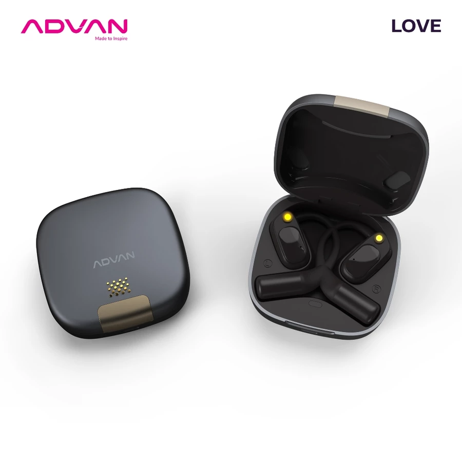 ADVAN TWS Open Ear True Wireless Earphone Bluetooth Love V5.4 Perfect for Sports and Workouts