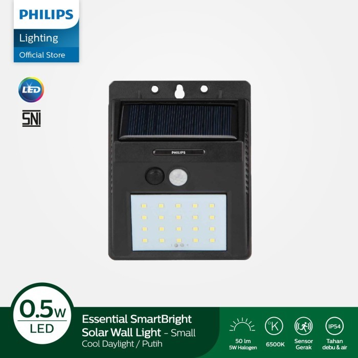 [ PROMO ] Philips Lampu Dinding SmartBright Solar Wall Light Small