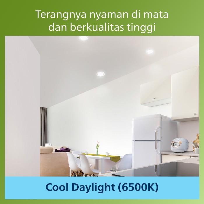 Beli 2 Philips Downlight Ultra Efficient 4.8W 65K Putih Free Hadiah