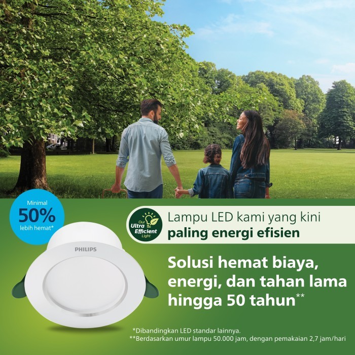Beli 2 Philips Downlight Ultra Efficient 6.5W 65K Putih Free Hadiah