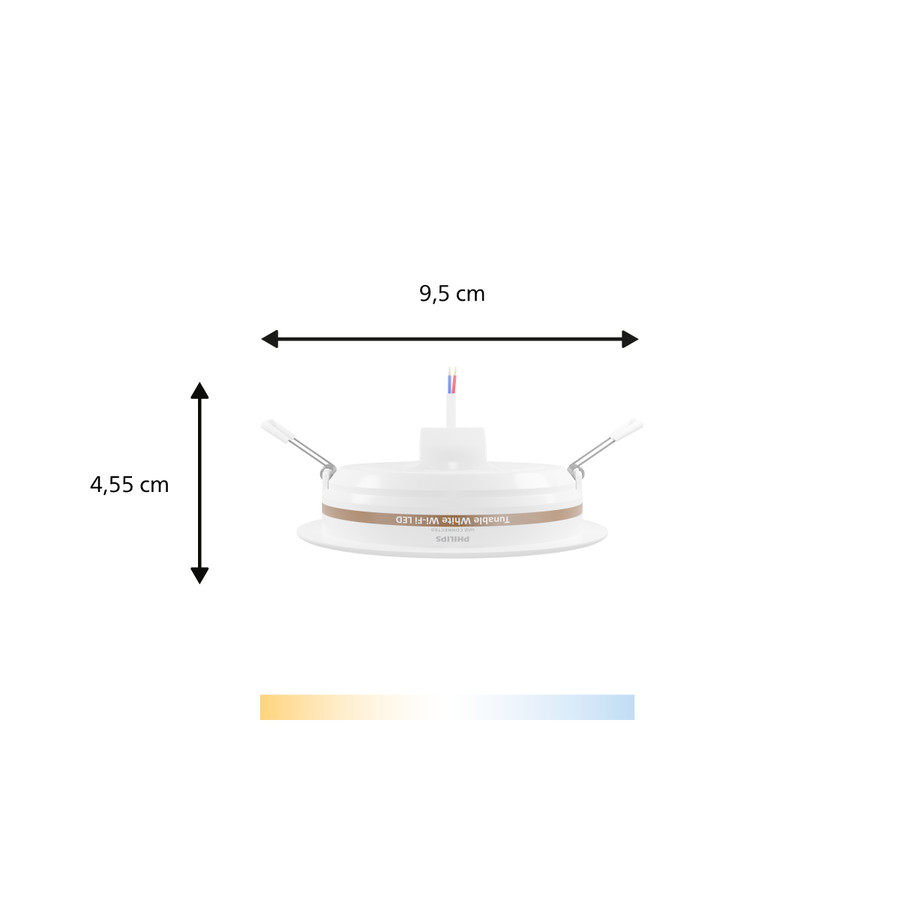 [PROMO] Philips Lampu Smart WiFi LED Downlight 4W D80 Tunable White