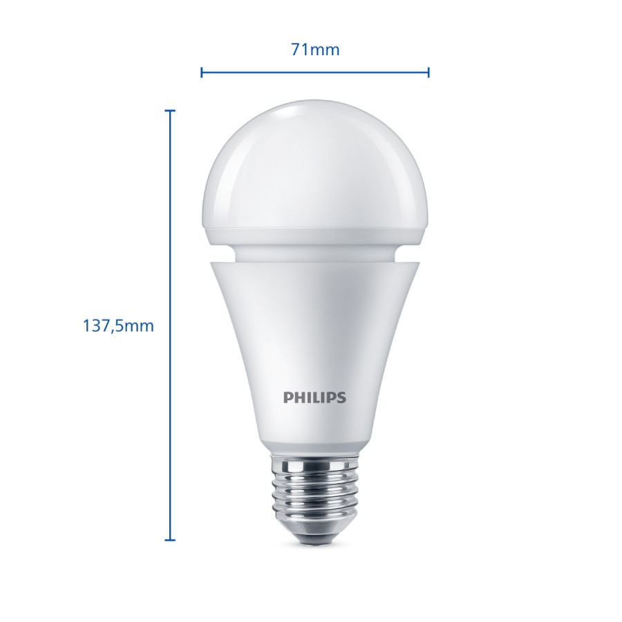 Lampu Emergency Philips RadiantLine Bohlam LED 9W 6500K Putih