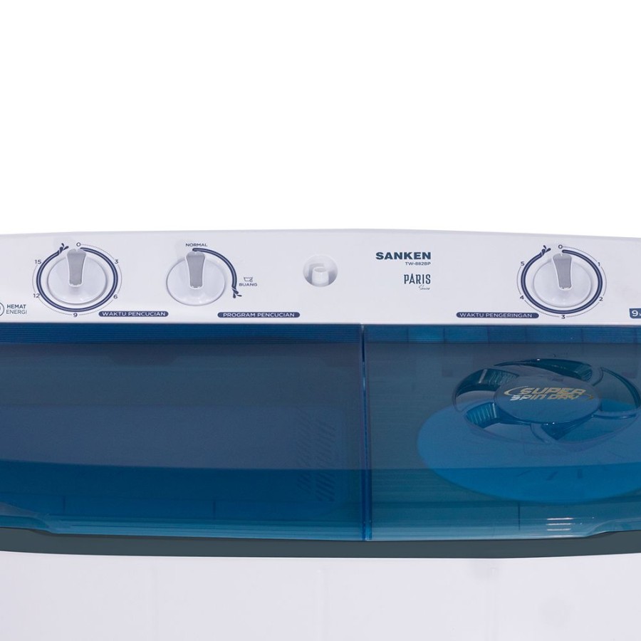 Sanken Mesin Cuci Twin Tub TW-882BP 9kg Mesin Cuci 2 Dua Tabung
