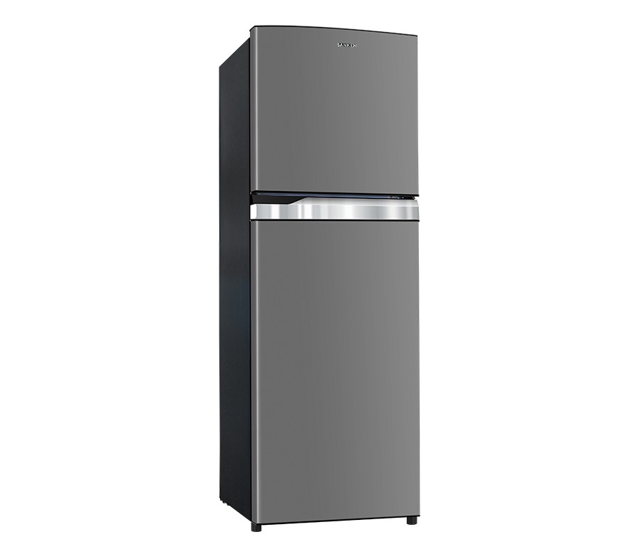 Sanken Kulkas 2 Pintu SK-380 Inverter Grey Refrigerator 