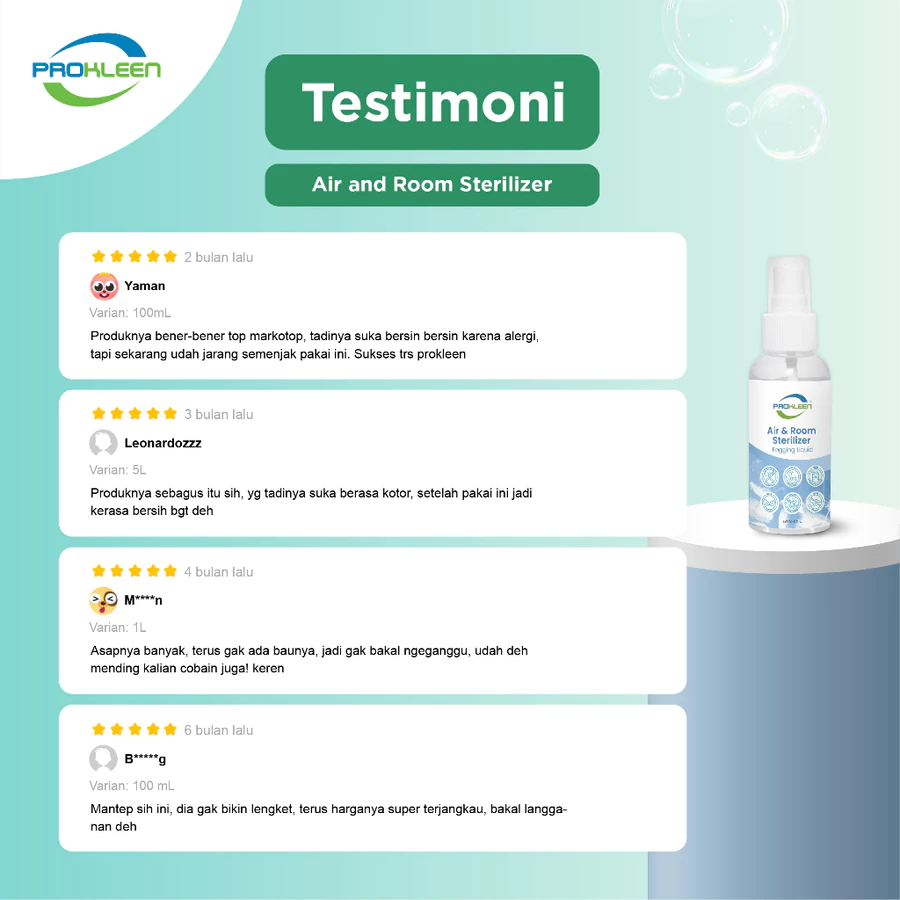 Fogging Liquid Disinfektan FOOD GRADE Disinfectant Antiseptik 1L