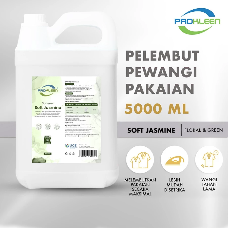 PROKLEEN Softener Pelembut dan Pewangi Pakaian 5L