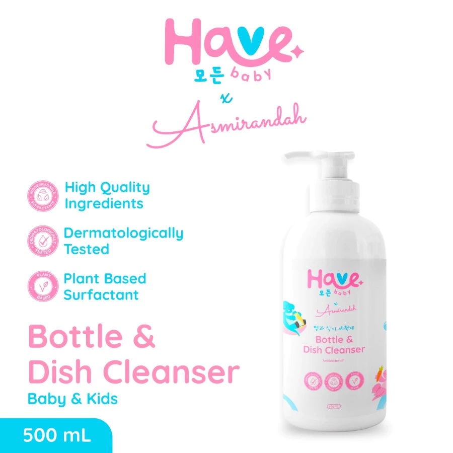 HAVE Baby Bottle & Dish Cleanser Pembersih Botol BAYI & ANAK 500mL