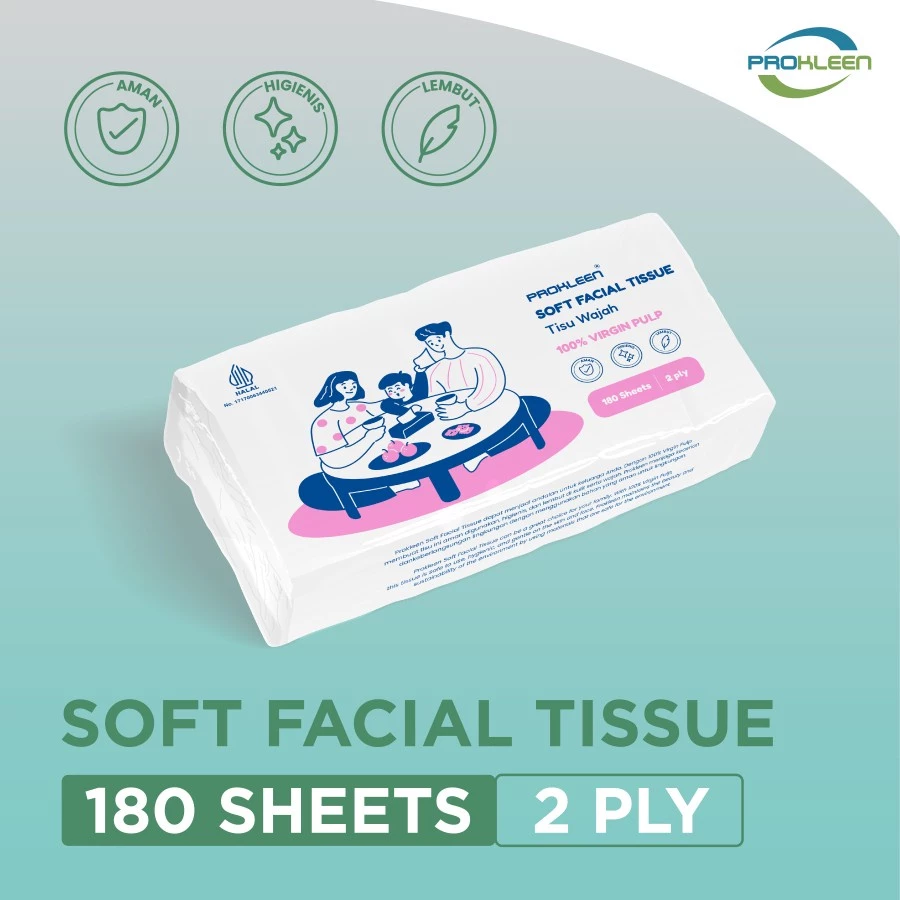 SOFT Facial Tissue PROKLEEN Premium Facial Tisu Wajah Tebal Lembut
