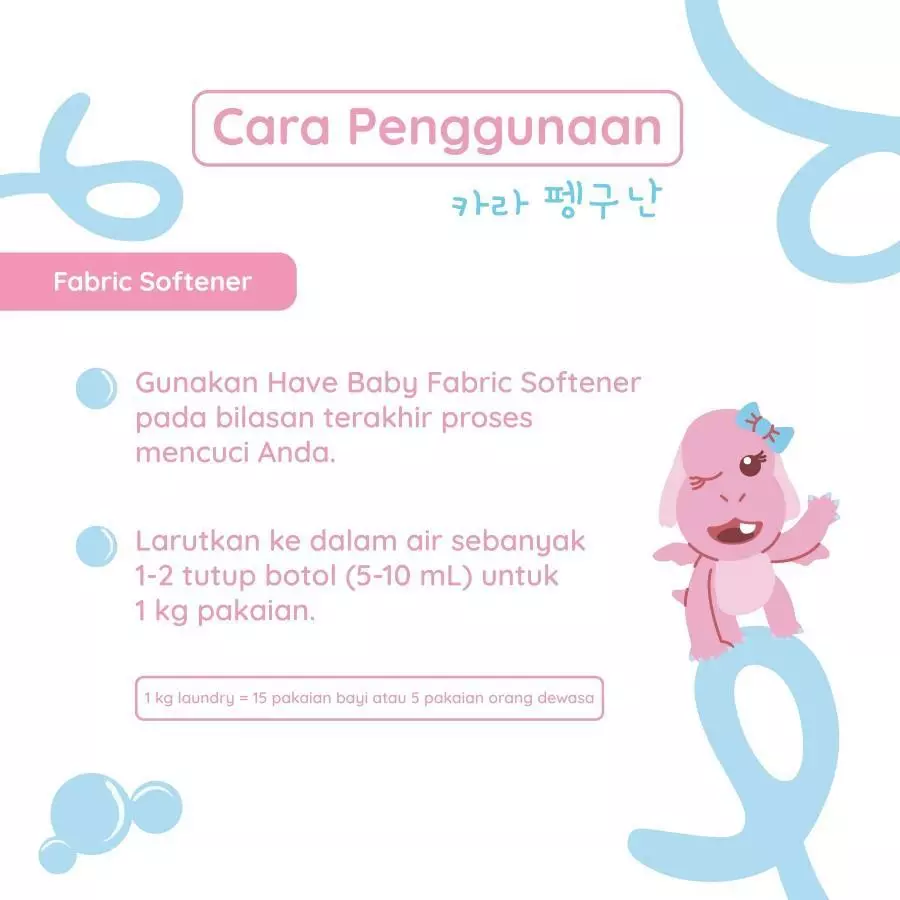 [PROMO] HAVE Baby Liquid Detergent Deterjen Cair, Bottle & Dish Cleanser Pembersih Botol, Fabric Softener Pelembut Pakaian BAYI & ANAK PREMIUM 4L