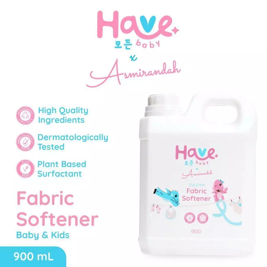 [PROMO] HAVE Baby Liquid Detergent Deterjen Cair, Bottle & Dish Cleanser Pembersih Botol, Fabric Softener Pelembut Pakaian BAYI & ANAK PREMIUM 4L