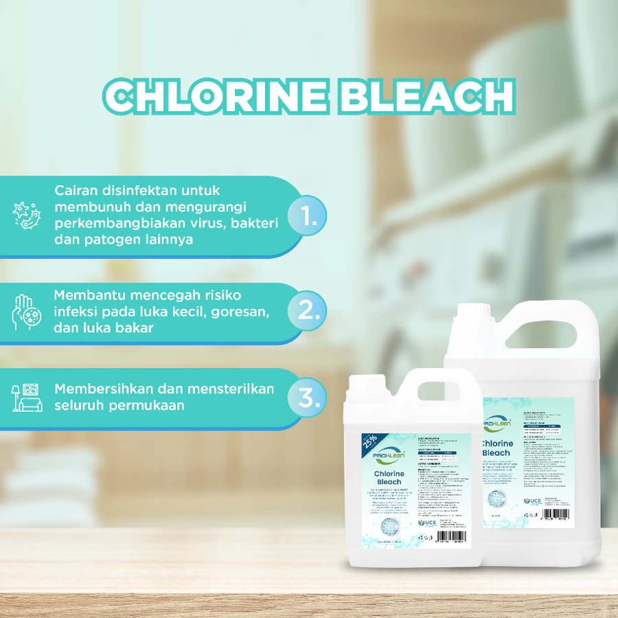 Pemutih Pakaian Penghilang Noda Disinfectant 5L Khusus Gosend/Grab