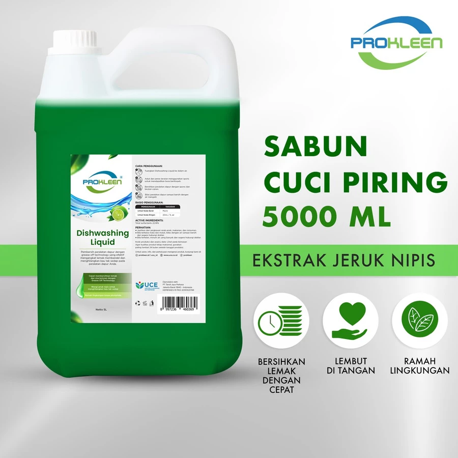 PROKLEEN Sabun Cuci Piring Dishwashing 5L Konsentrat