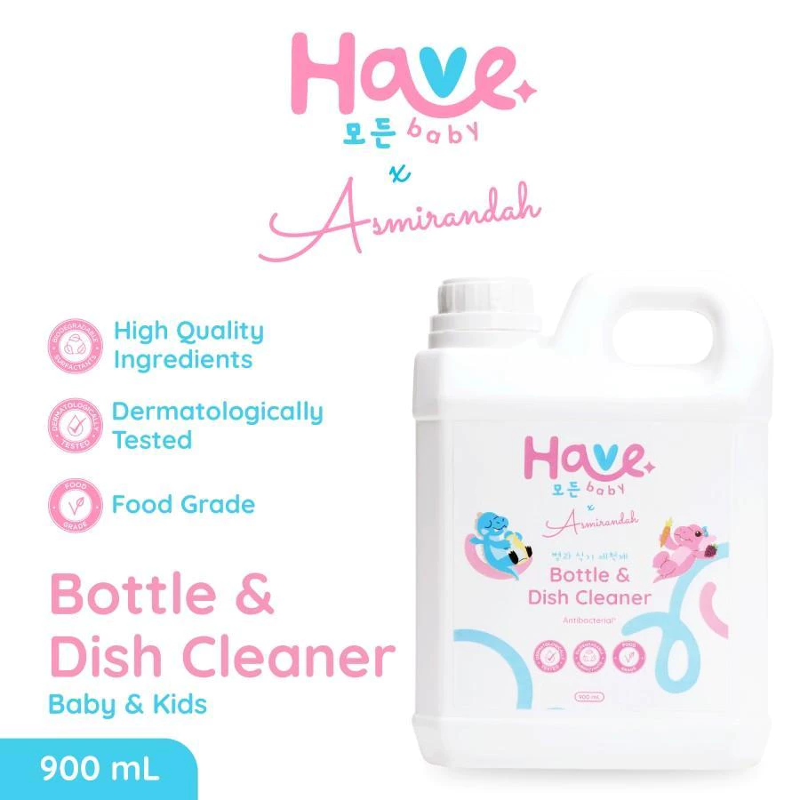 [PROMO] HAVE Baby Liquid Detergent Deterjen Cair, Bottle & Dish Cleanser Pembersih Botol, Fabric Softener Pelembut Pakaian BAYI & ANAK PREMIUM 4L