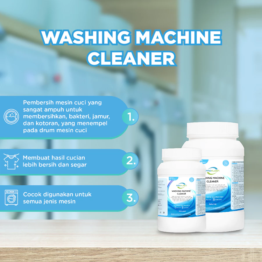 [PROMO]PROKLEEN Pembersih Mesin Cuci Washing Machine Cleaner  1Kg