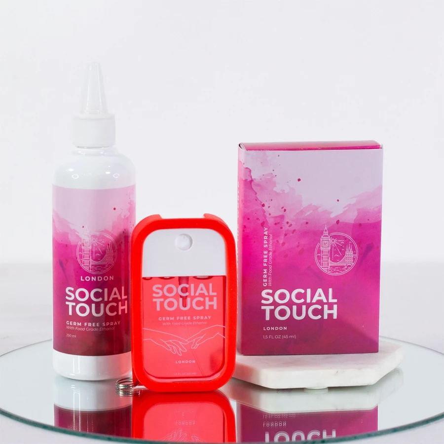 [BUNDLE REFILL + POCKET] Hand Sanitizer Spray Food Grade Social Touch