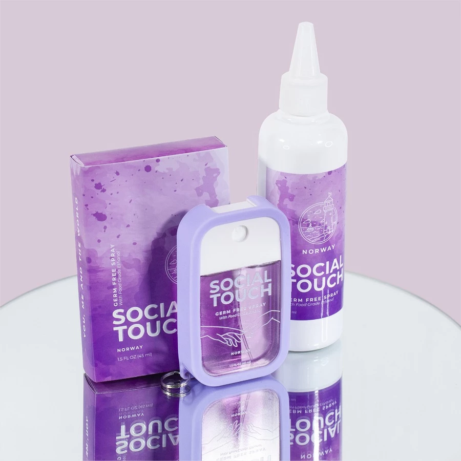 [BUNDLE REFILL + POCKET] Hand Sanitizer Spray Food Grade Social Touch
