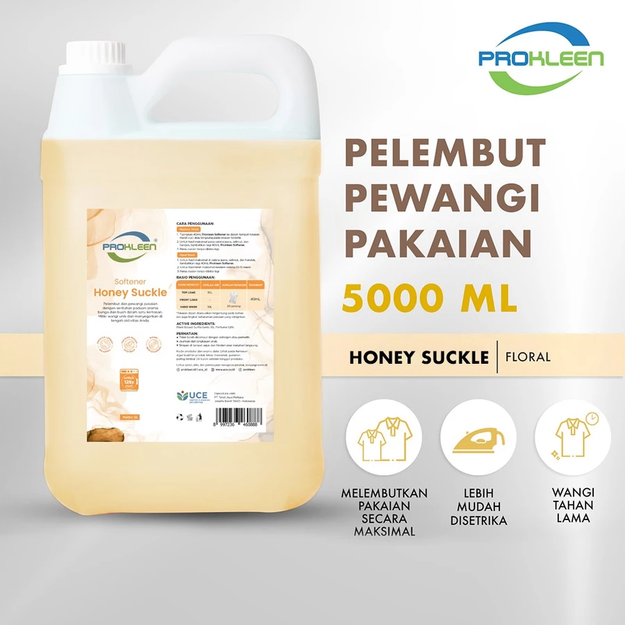 PROKLEEN Softener Pelembut dan Pewangi Pakaian 5L
