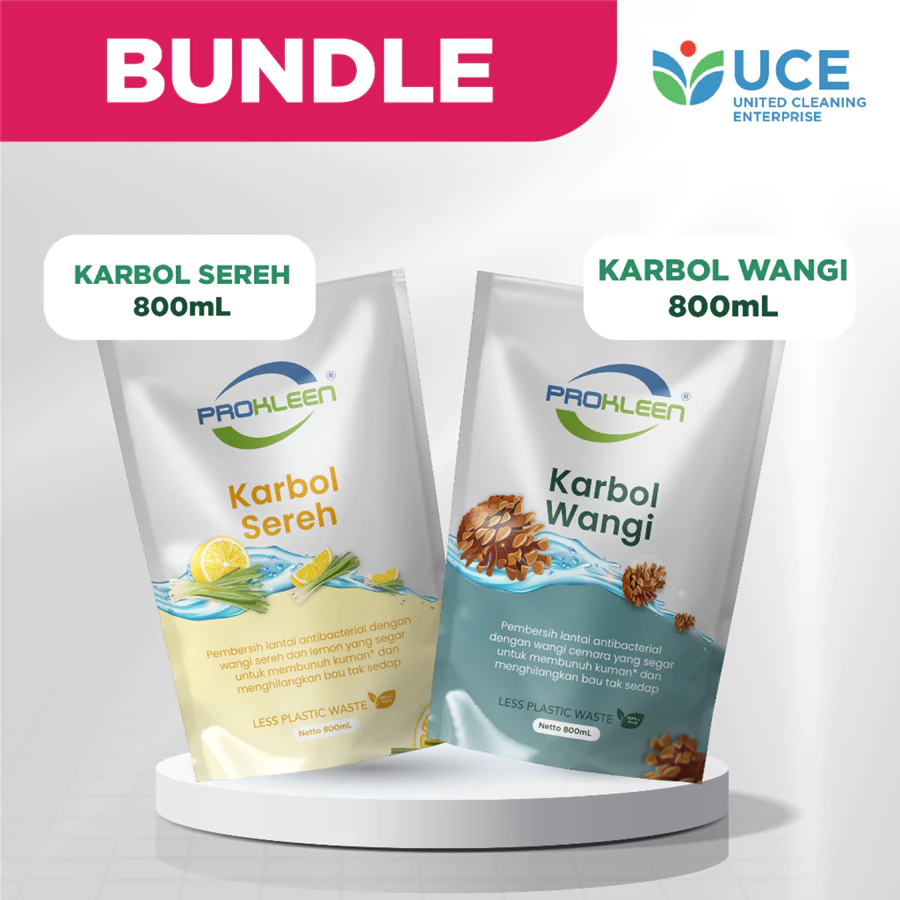 [BUY 1 GET 1] Karbol Sereh PROKLEEN 800mL + FREE Karbol Cemara 800mL