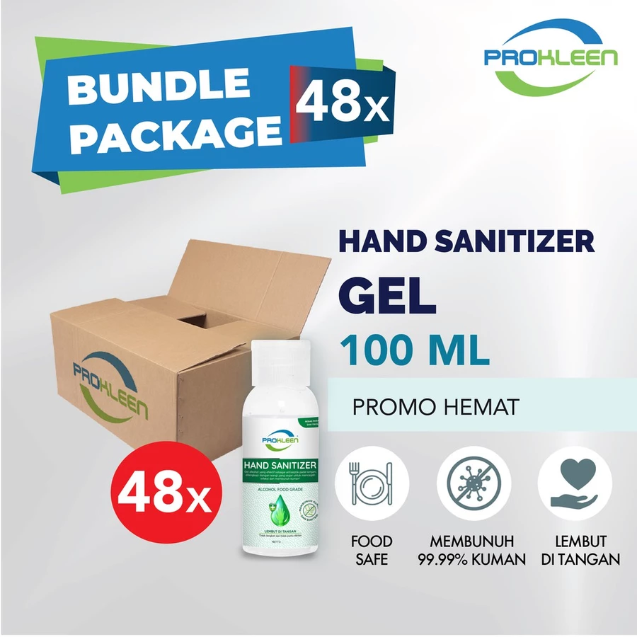 [BUNDLE] Hand Sanitizer Gel 70% Food Grade 100mL - 48pcs