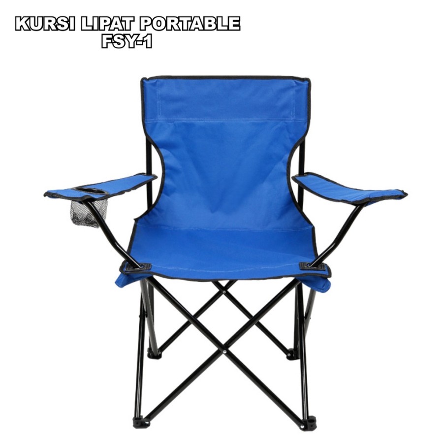 Kursi Lipat Outdoor Kursi Lipat Portable FSY-1 Kursi Camping Kursi - Biru