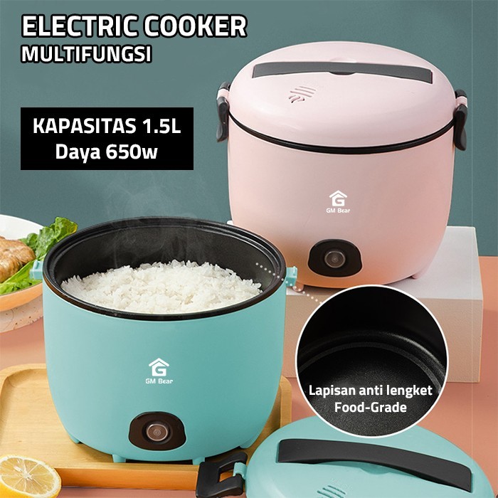 GM Bear Rice Cooker/Panci Listrik 2in1 Serbaguna P0437 - Electric Cook