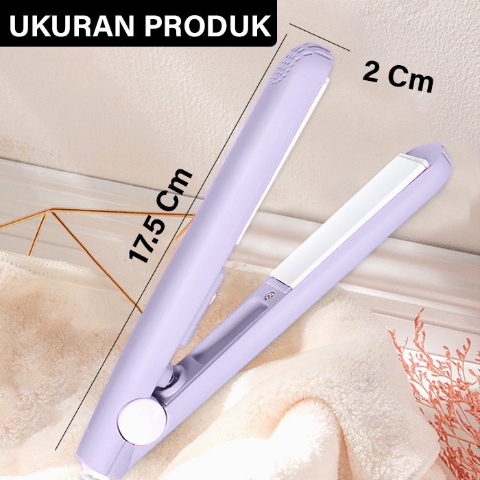 GM Bear Catokan Rambut Mini 1113 - Mini Portable Hair Straightener