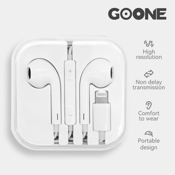 GOONE Headset Gaming & Music Earphone Lightning In ear Kompatibel