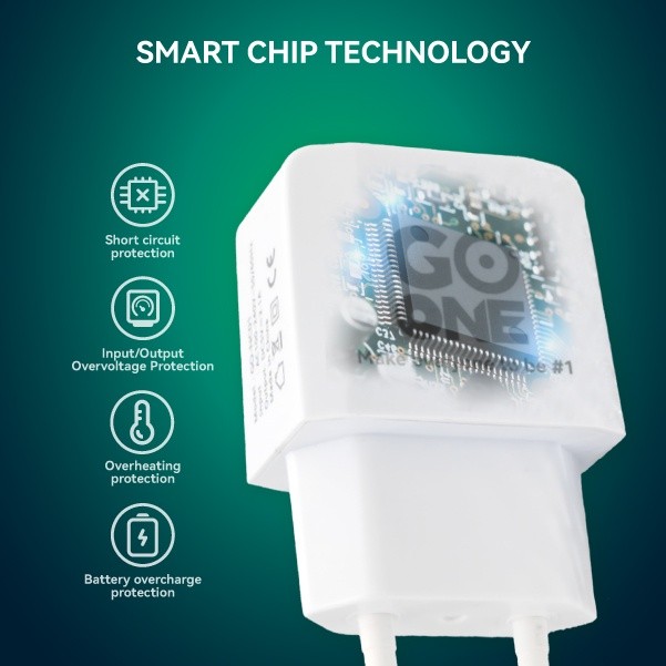 GOONE Kepala Charger Dual Port 10W Dual Port USB Safe Charger