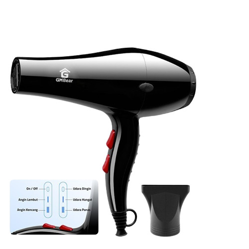 GM Bear Hair Dryer Compact 1328 - Vlasy Pengering Rambut