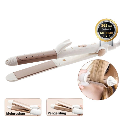 GM Bear Catokan Rambut (2 in 1) 1173 - Hair Straightener Professional