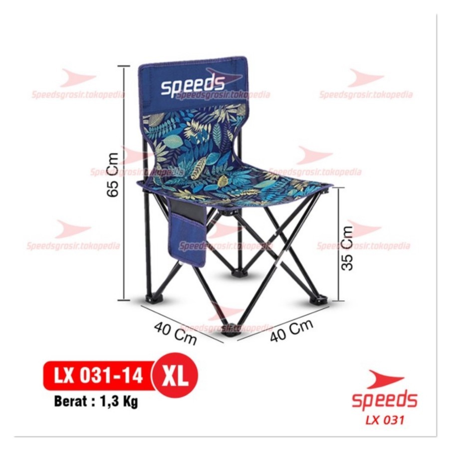Kursi Lipat Outdoor Portable Kursi camping Bangku Gunung Speed (XL)
