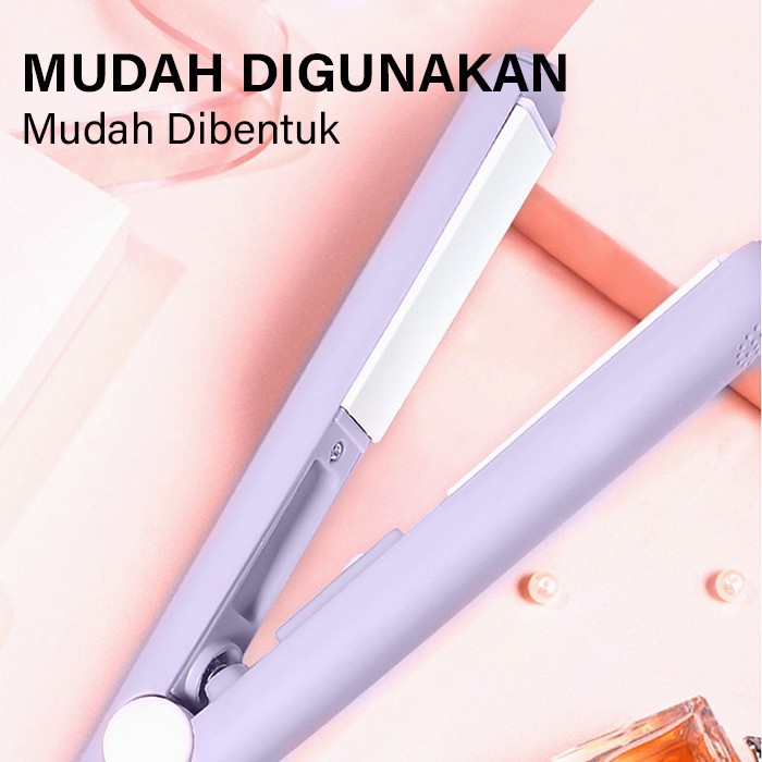 GM Bear Catokan Rambut Mini 1113 - Mini Portable Hair Straightener