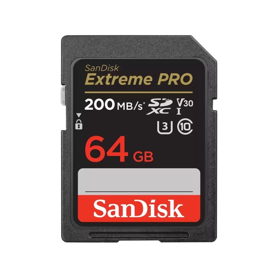 Sandisk SDXC 64GB Extreme Pro Up To 200MB/S - 4K UHD VIDEO